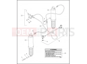 Harley-Davidson 1998 TOURING ELECTRA GLIDE STANDARD  - FLHT REAR SHOCK ABSORBERS & AIR SUSPENSION SYSTEM