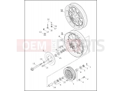 REAR WHEEL - Harley-Davidson ULTRA CLASSIC - FLHTCUI 1998