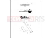 HARLEY-DAVIDSON DYNA LOW RIDER  - FXDL FUEL TANK TRIM - 1995