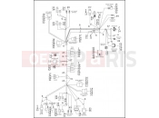 Harley-Davidson 1995 TOURING ELECTRA GLIDE STANDARD  - FLHT WIRING HARNESS, INTERCONNECT - FLHT - 1996 (1 OF 2)