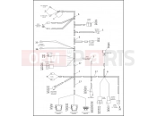 Harley-Davidson 1995 TOURING ELECTRA GLIDE STANDARD  - FLHT WIRING HARNESS, MAIN - 1996 FLT (1 OF 2)