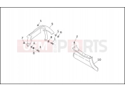 REAR BELT GUARD & DEBRIS DEFLECTOR - Harley-Davidson FLTC/FLHTC SIDECAR - SIDECAR FOR FLTC/FLHTC 1992