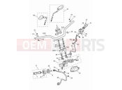Handlebars, top yoke & mirrors - Triumph Tiger 1200 GT Pro 2023