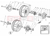DUCATI 1999 Monster 600 Dark WHEELS » FRONT WHEEL