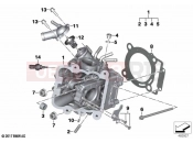 BMW Motorrad BMW 2020 C models C 400 X (0C09, 0C19) Cylinder head