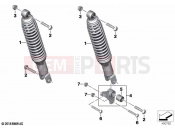 BMW Motorrad BMW 2020 C models C 400 X (0C09, 0C19) Spring strut, rear