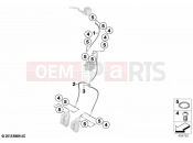 BMW Motorrad BMW 2020 C models C 400 X (0C09, 0C19) Brake lines, front