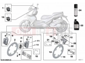 BMW Motorrad BMW 2020 C models C 400 X (0C09, 0C19) Service, brakes