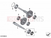 BMW Motorrad BMW 2020 C models C 400 X (0C09, 0C19) Input, intermediate and output shafts