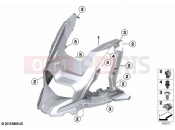 BMW Motorrad BMW 2020 C models C 400 X (0C09, 0C19) Front panel