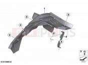 BMW Motorrad BMW 2020 C models C 400 X (0C09, 0C19) Rear-wheel cover