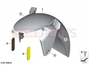 BMW Motorrad BMW 2020 C models C 400 X (0C09, 0C19) Front-wheel cover