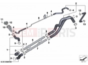 BMW Motorrad BMW 2020 C models C 400 X (0C09, 0C19) Coolant lines | Coolant lines