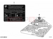 BMW Motorrad BMW 2020 C models C 400 X (0C09, 0C19) Label 