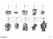 BMW Motorrad BMW 2020 C models C 400 X (0C09, 0C19) Retaining clips, cable clip