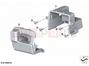 BMW Motorrad BMW 2020 C models C 400 X (0C09, 0C19) Splash guard battery | Splash guard battery