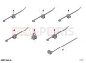 BMW Motorrad BMW 2020 C models C 400 X (0C09, 0C19) Cable tie with holder, edge clip