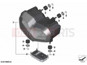 BMW Motorrad BMW 2020 C models C 400 X (0C09, 0C19) LED headlight | LED headlight