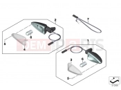 BMW Motorrad BMW 2020 C models C 400 X (0C09, 0C19) Turn indicators, rear