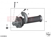 BMW Motorrad BMW 2020 C models C 400 X (0C09, 0C19) Throttle grip unheated