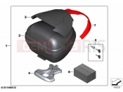 BMW Motorrad BMW 2020 C models C 400 X (0C09, 0C19) Topcase Light 29l with adapter plate 2