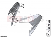 BMW Motorrad BMW 2020 C models C 400 X (0C09, 0C19) Lateral trim panel front bottom 2
