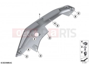 BMW Motorrad BMW 2020 C models C 400 X (0C09, 0C19) Luggage compartment trim 2