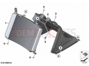 BMW Motorrad BMW 2020 C models C 400 X (0C09, 0C19) Radiator 2