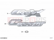 BMW Motorrad BMW 2020 C models C 400 X (0C09, 0C19) Lettering 2