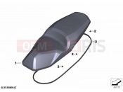 BMW Motorrad BMW 2020 C models C 400 X (0C09, 0C19) Seat bench 2