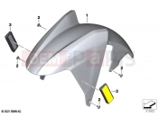 BMW Motorrad BMW 2020 C models C evolution (0C03) Front-wheel cover, primed