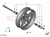 BMW Motorrad BMW 2020 C models C evolution (0C03) Front wheel