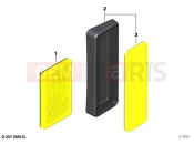 BMW Motorrad BMW 2020 C models C evolution (0C03) Rear reflector yellow front