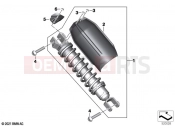 BMW Motorrad BMW 2022 C models CE04 (0C51, 0C53) Spring strut, rear | Spring strut, rear
