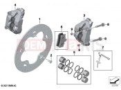 BMW Motorrad BMW 2021 C models CE04 (0C51, 0C53) Front wheel brake | Front wheel brake