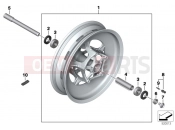 BMW Motorrad BMW 2021 C models CE04 (0C51, 0C53) Front wheel | Front wheel