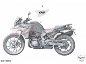 Stick-on label 2 | Stick-on label 2 - BMW Motorrad F 750 GS (0B08, 0B18) 2021