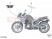 Stick-on label 3 | Stick-on label 3 - BMW Motorrad F 750 GS (0B08, 0B18) 2021