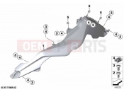 BMW Motorrad BMW 2022 F models F 750 GS (0B38) Fairing side sections | Fairing side sections