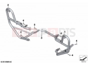 BMW Motorrad BMW 2022 F models F 750 GS (0B38) Engine roll bar, authority vehicles | Engine roll bar, authority vehicles