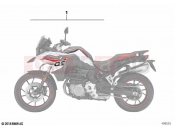 BMW Motorrad BMW 2022 F models F 750 GS (0B38) Sticker set 3 | Sticker set 3