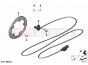 BMW Motorrad BMW 2022 F models F 750 GS (0B38) Rotational-speed sensor, rear | Rotational-speed sensor, rear