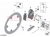BMW Motorrad BMW 2020 F models F 850 GS (0B29) Front wheel brake | Front wheel brake