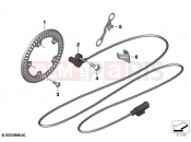 BMW Motorrad BMW 2020 F models F 850 GS (0B29) Speed sensor, front | Speed sensor, front