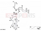 BMW Motorrad BMW 2020 F models F 850 GS (0B29) Brake lines, front | Brake lines, front