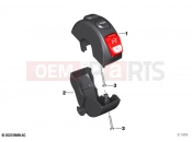 BMW Motorrad BMW 2020 F models F 850 GS (0B29) Multifunction switch right, button black | Multifunction switch right, button black