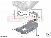 BMW Motorrad BMW 2022 F models F 850 GS (0B39) Engine underride protection plastic | Engine underride protection plastic