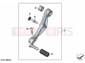 BMW Motorrad BMW 2022 F models F 850 GS (0B39) Gearshift lever, adjustable | Gearshift lever, adjustable