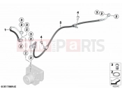 BMW Motorrad BMW 2022 F models F 850 GS (0B39) Brake pipe rear | Brake pipe rear