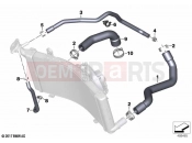 BMW Motorrad BMW 2022 F models F 850 GS (0B39) Coolant lines | Coolant lines